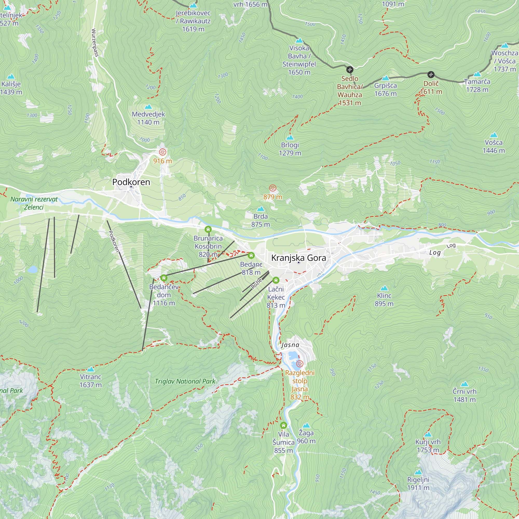 Sporty bar map