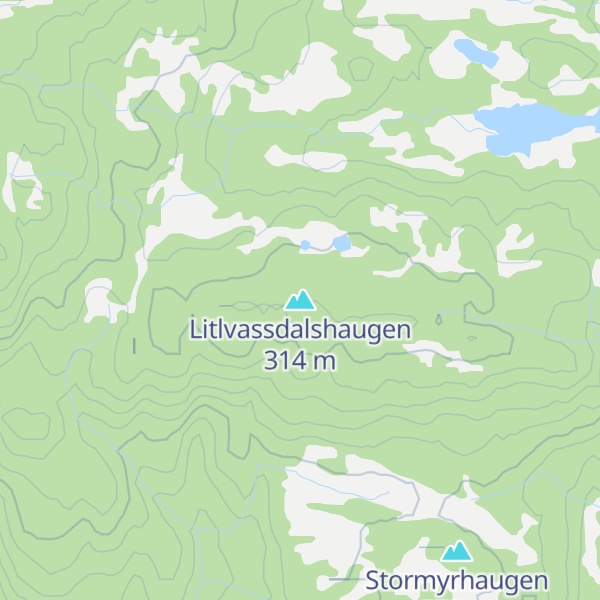 Map of Litlvassdalshaugen