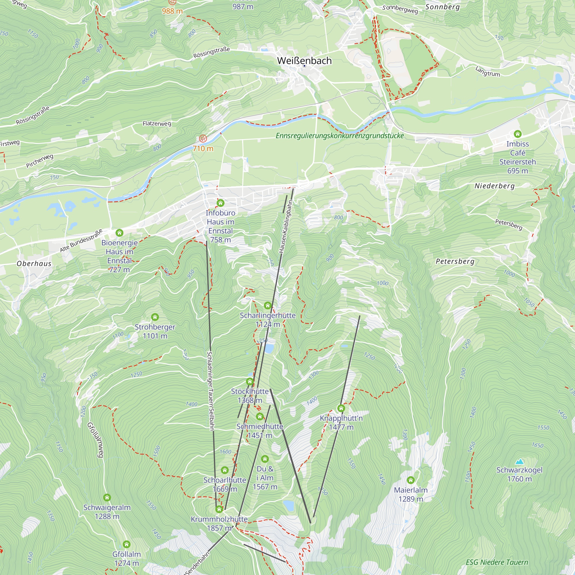 Prenner Alm map