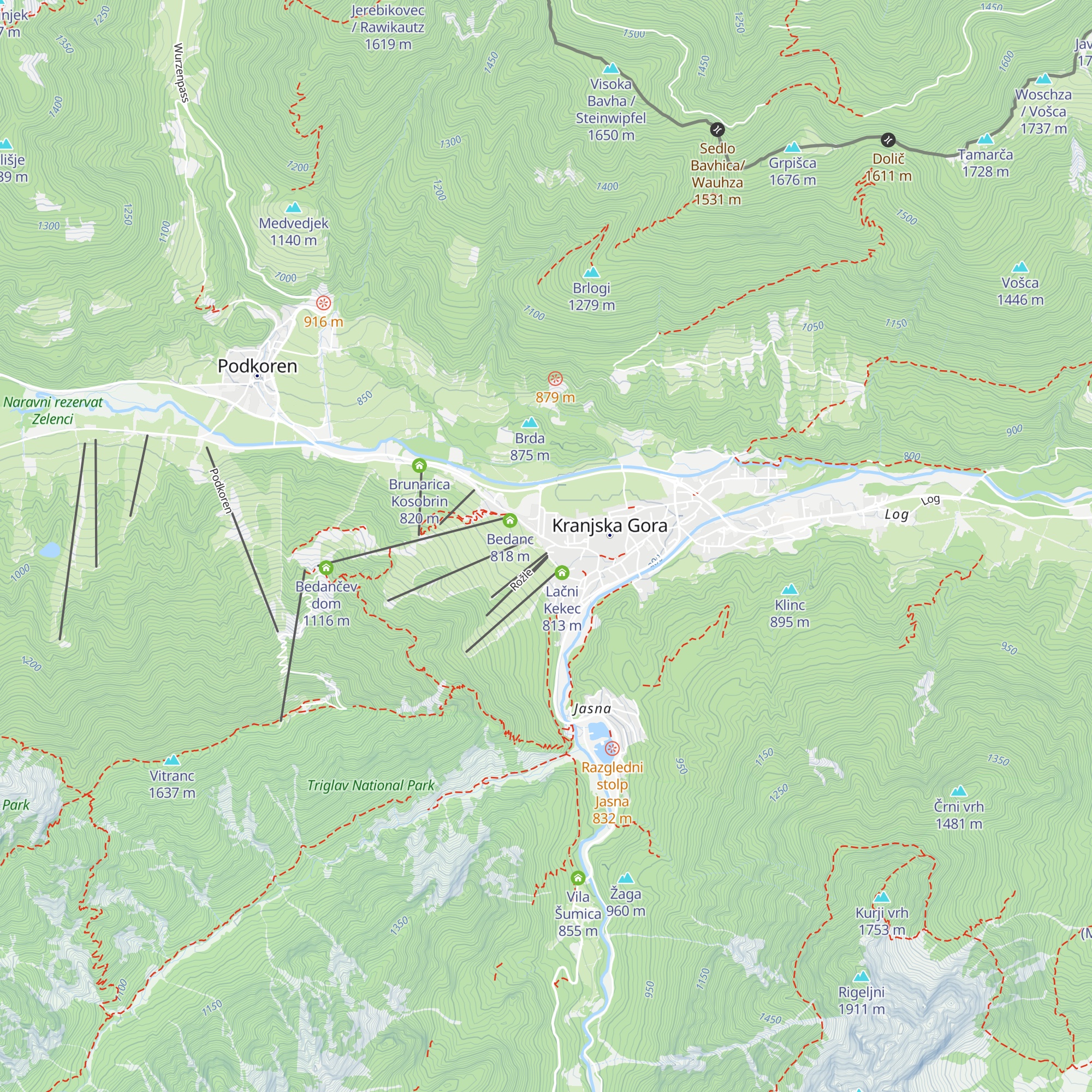 Razigrana Mojca map