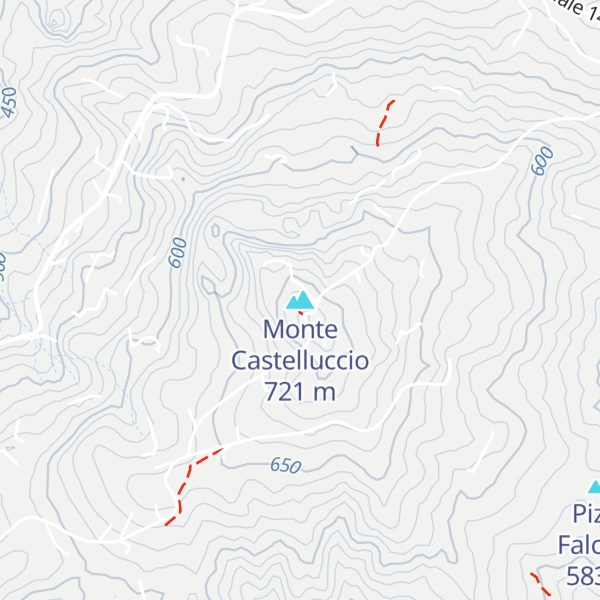 Map of Monte Castelluccio