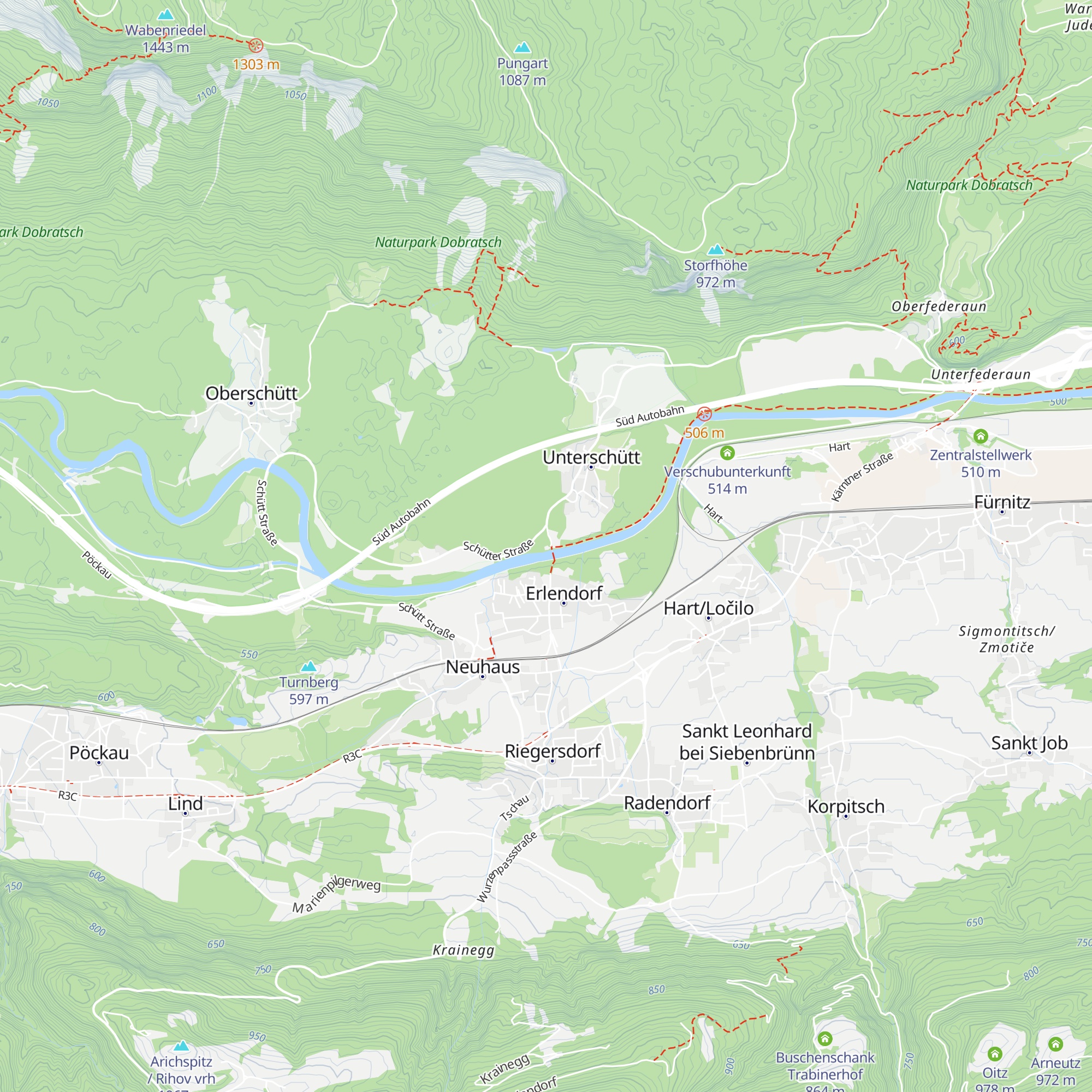 Radlertreff Gailstüberl map