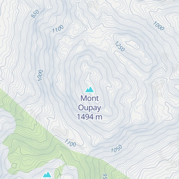 Map of Mont Oupay