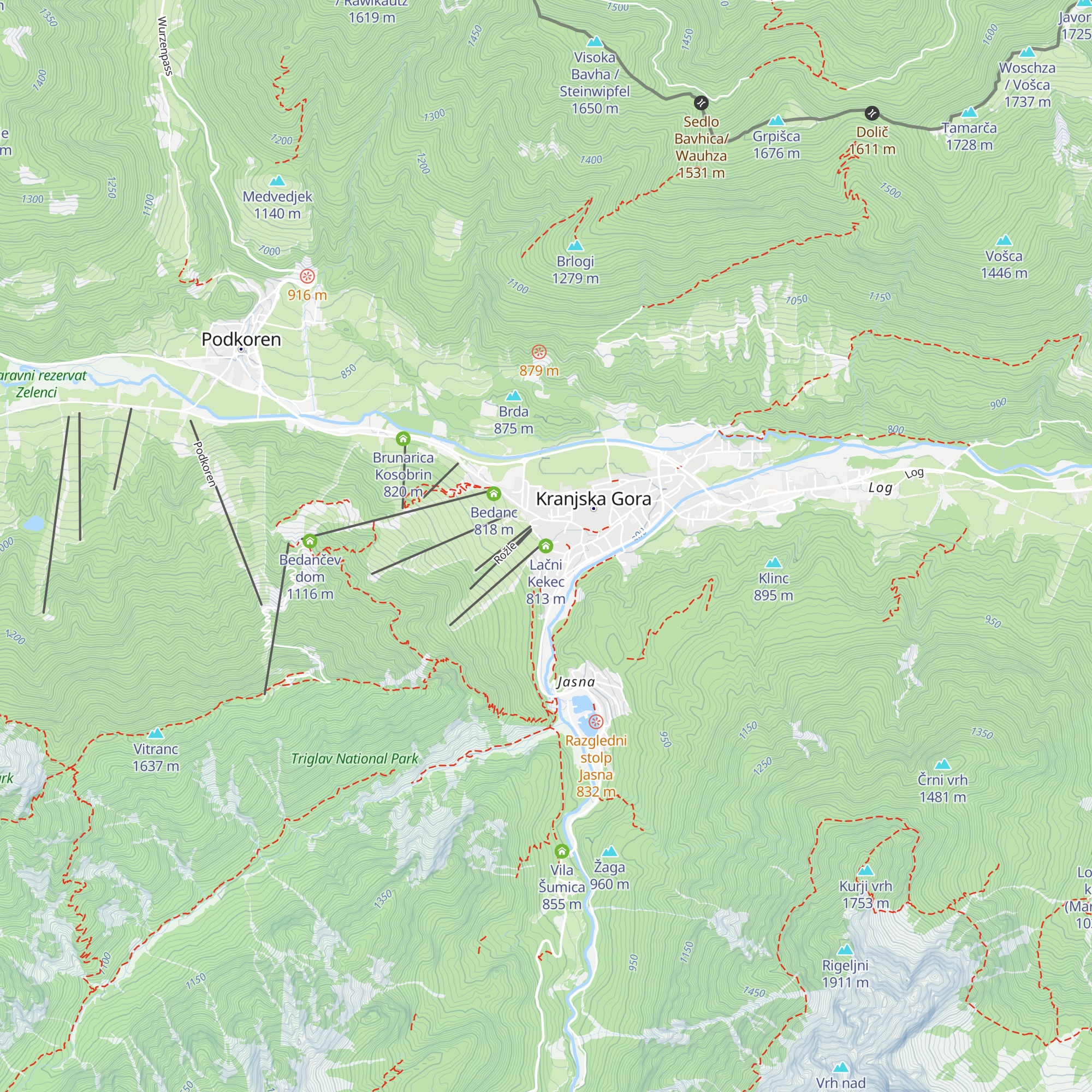Lačni Kekec map