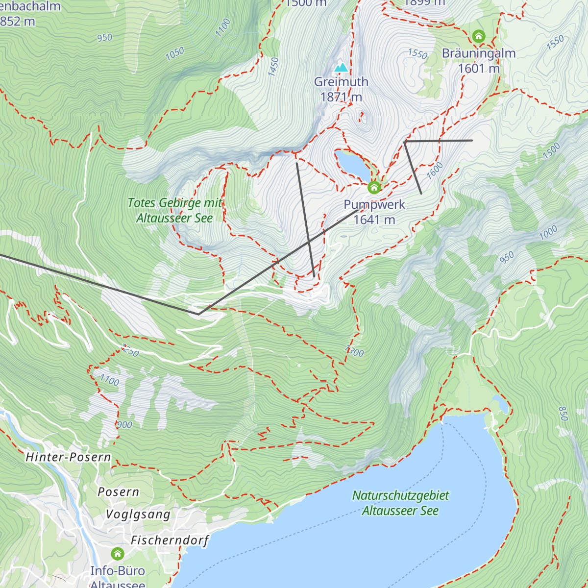 Loserhütte map