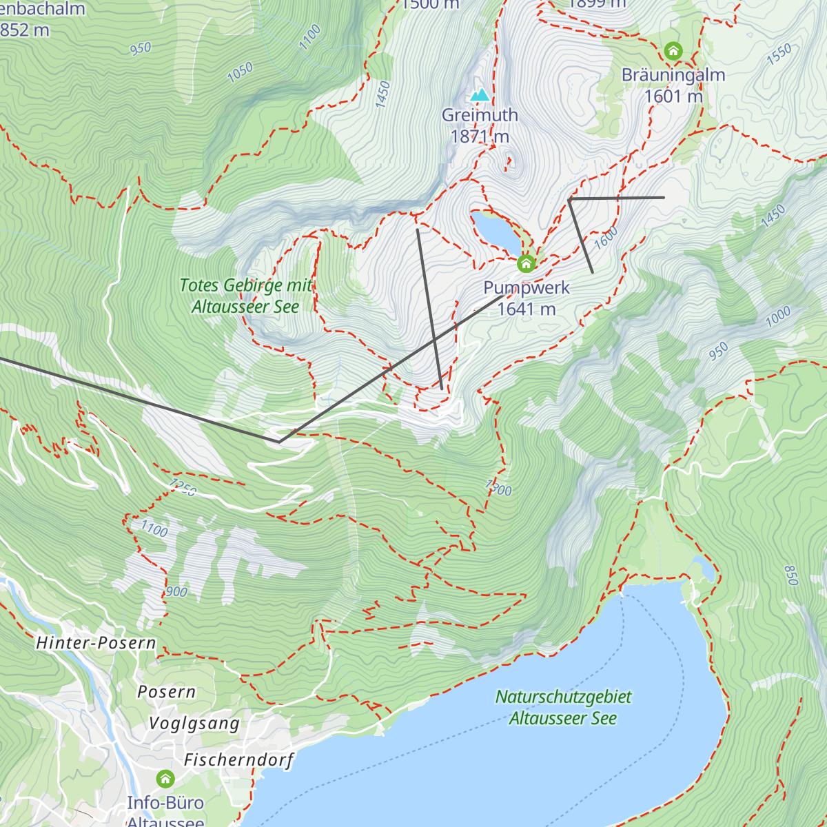 Loserhütte map