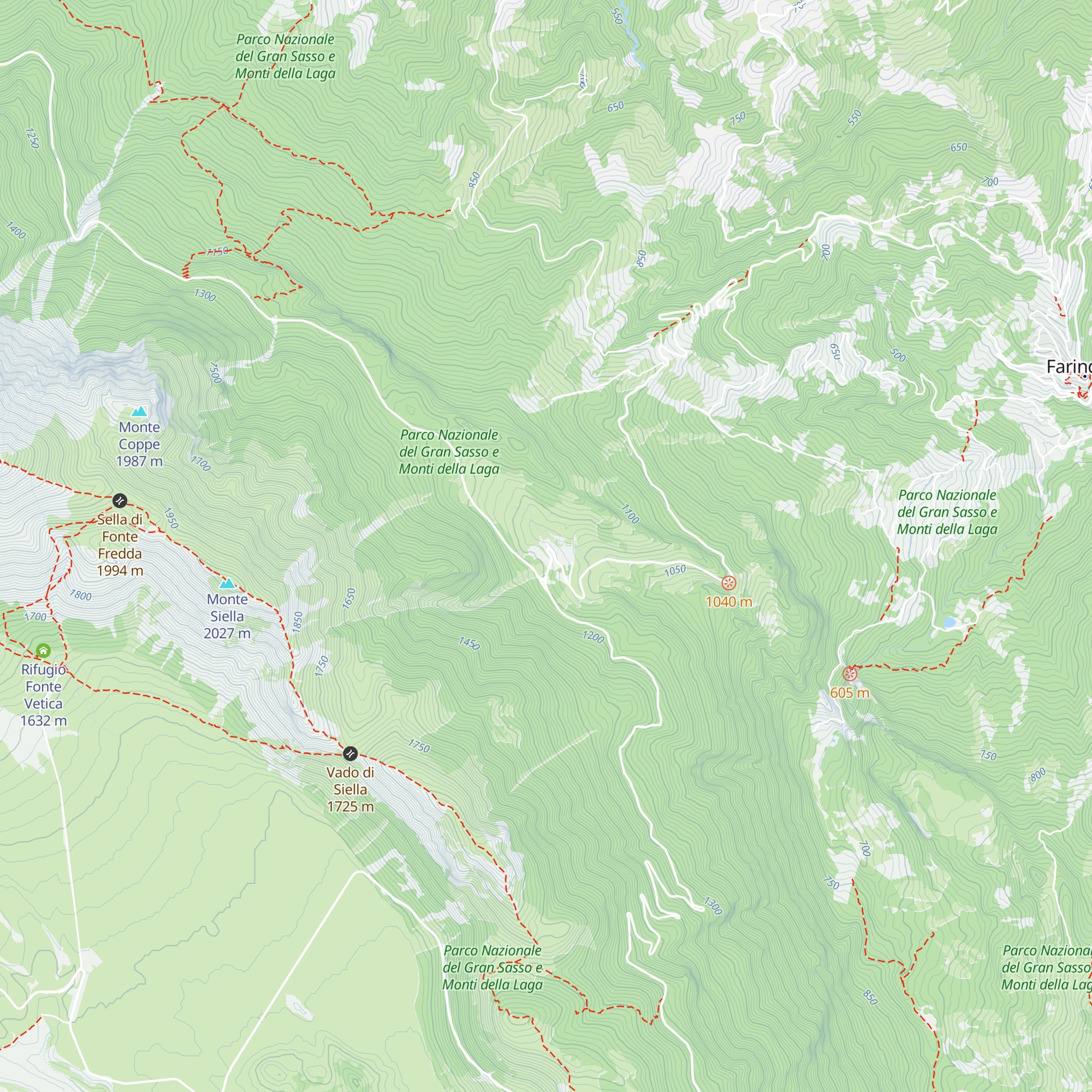 Rifugio Tito Acerbo map