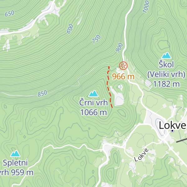Map of Črni vrh
