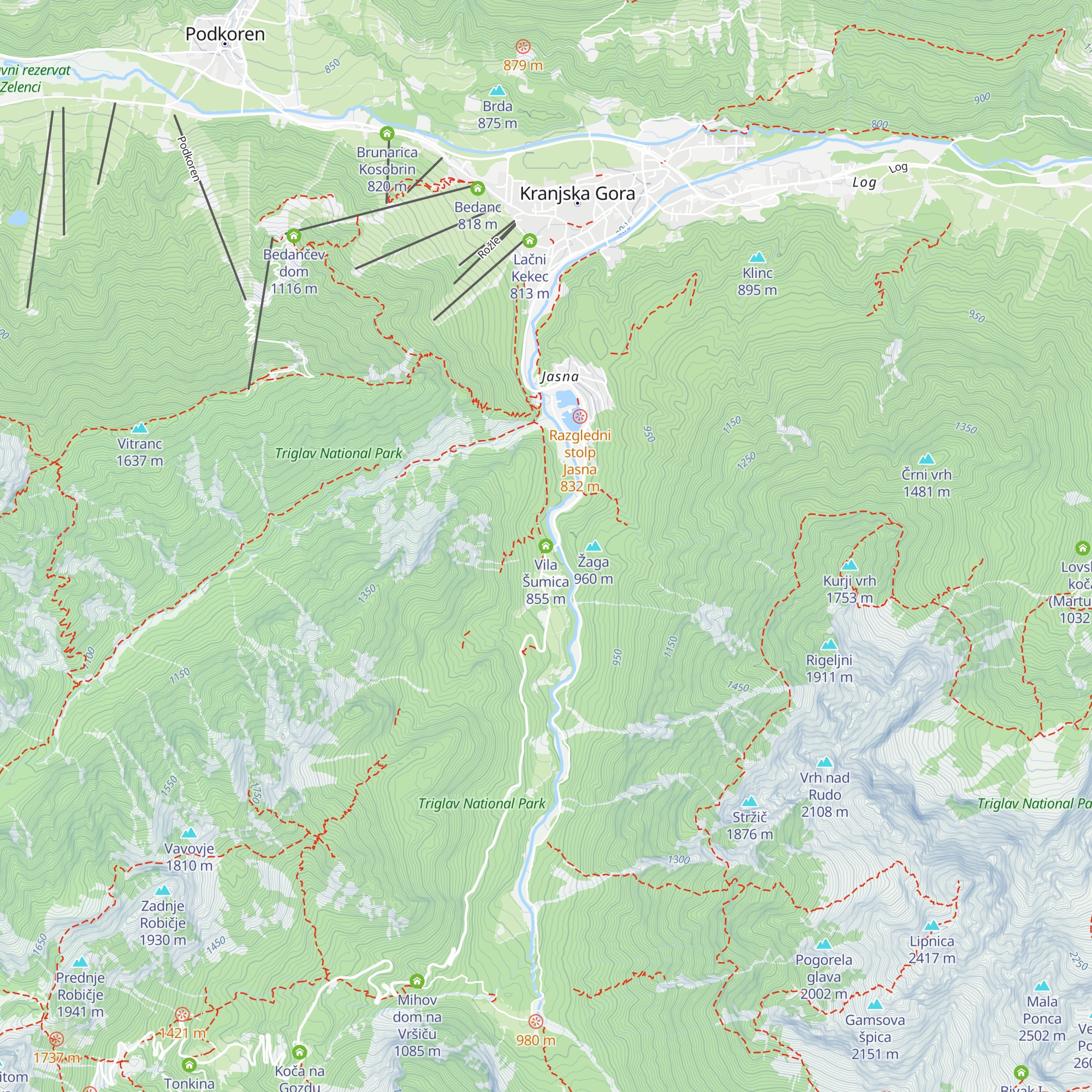 Vila Šumica map