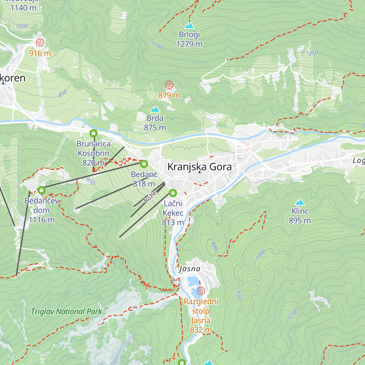 Agencija Julijana map