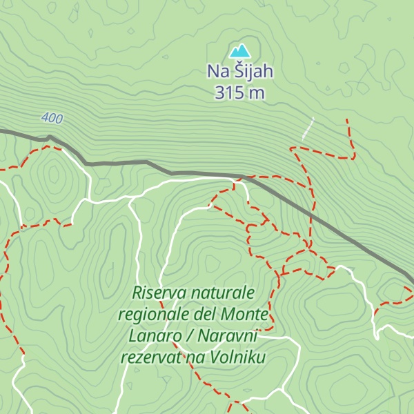 Map of Monte Lanaro / Volnik