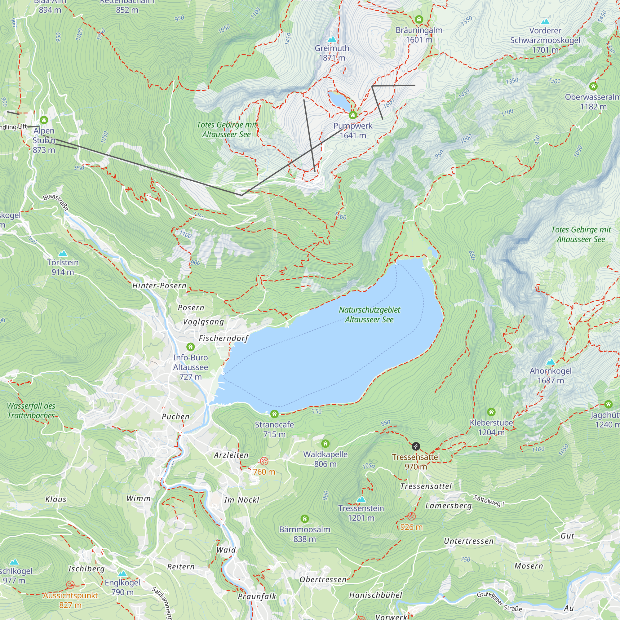 Kaltenbrunnhütte map