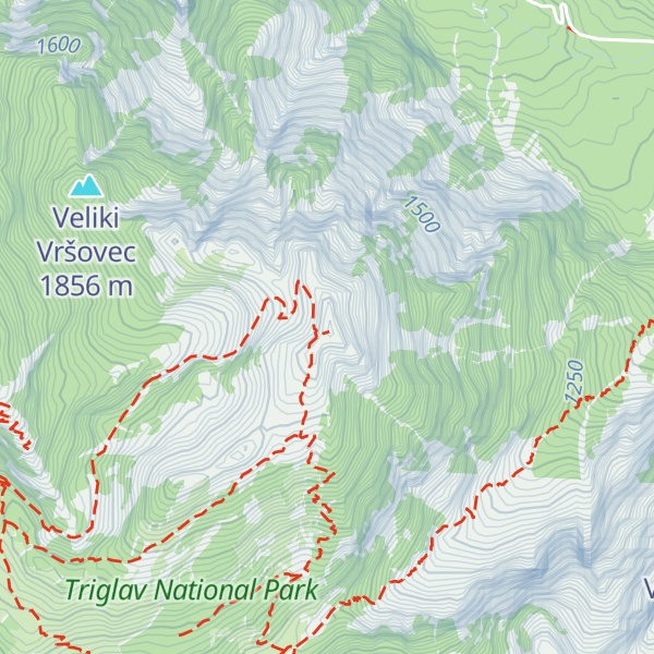 Map of Zadnjiški Ozebnik