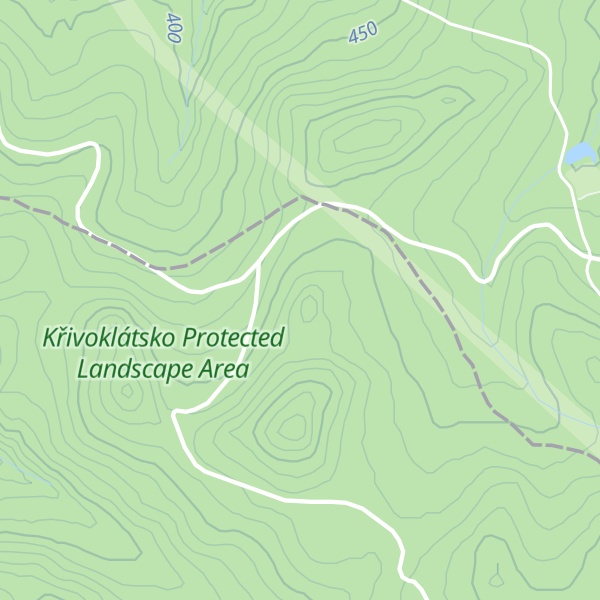 Map of Červený vrch