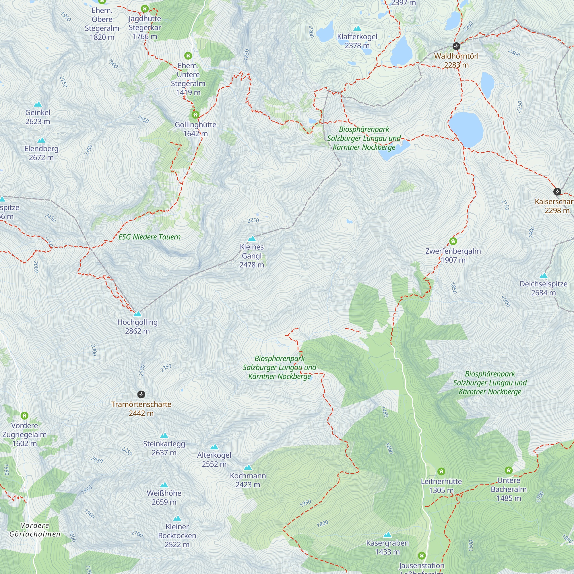 Hieselbauerhütte (verf.) map
