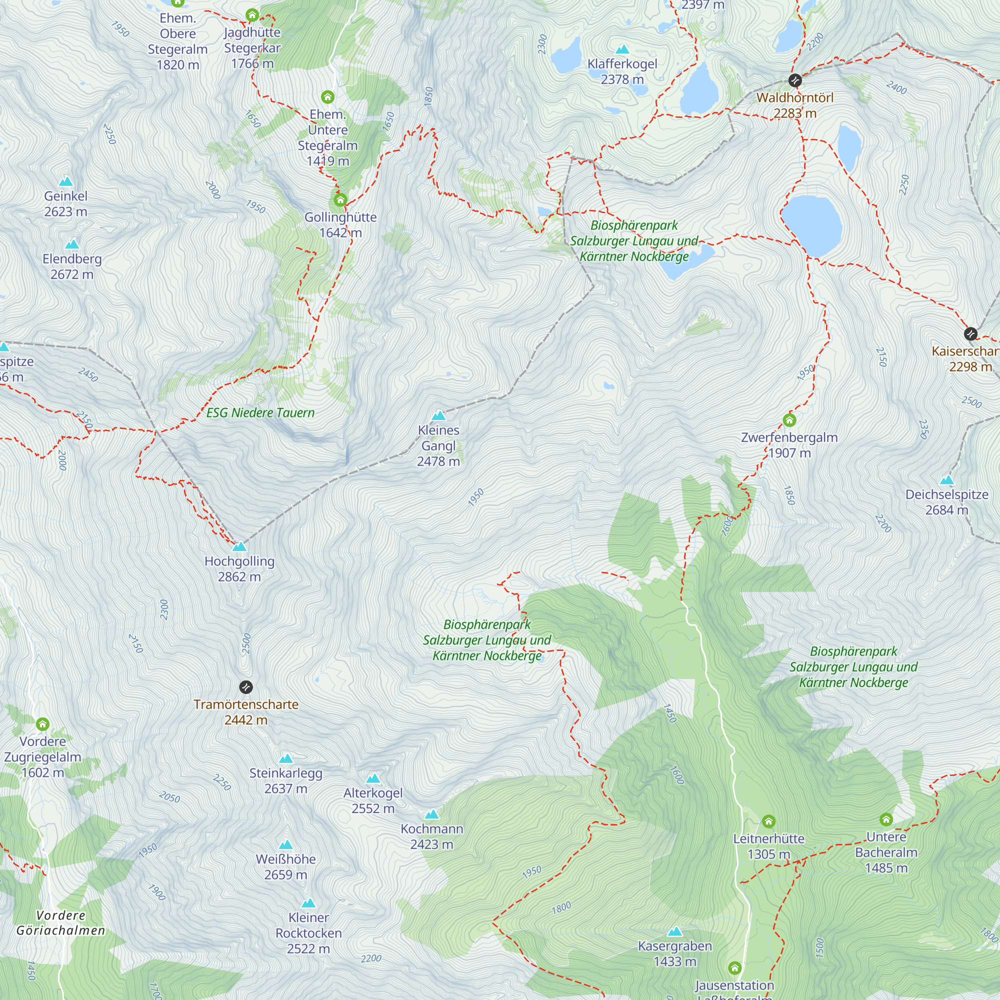 Hieselbauerhütte (verf.) map