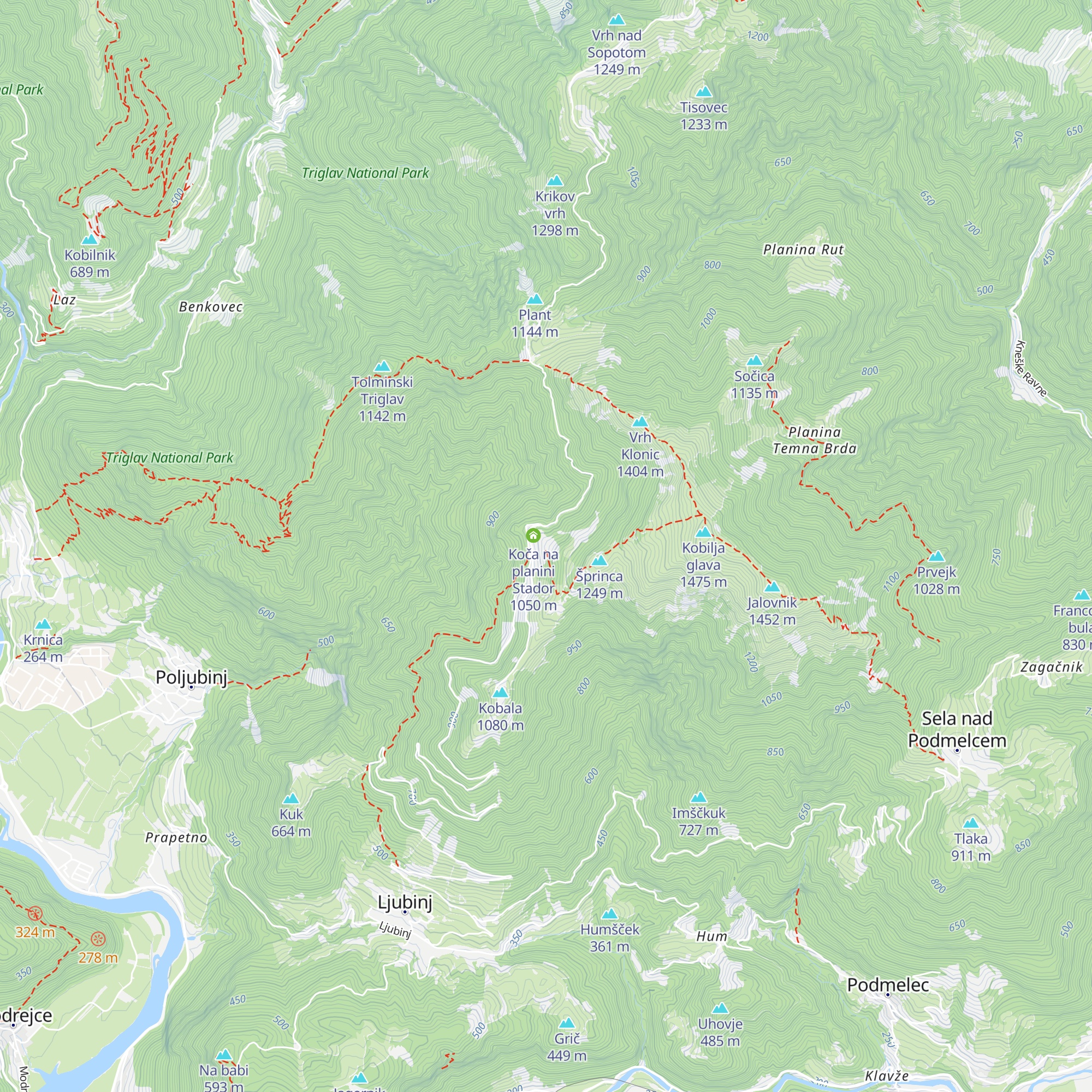 Chalet Astra Montana map