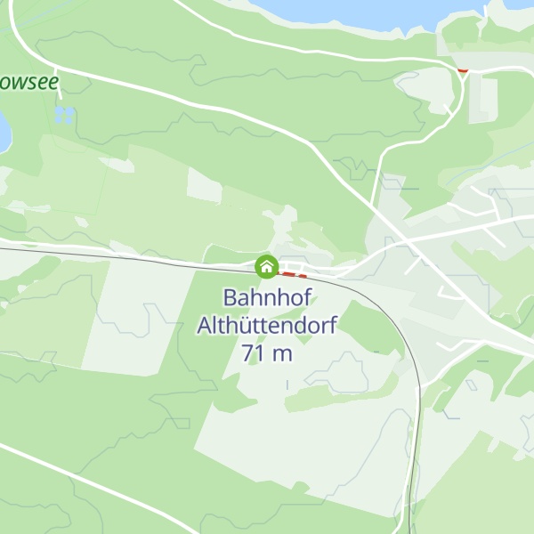 Map of Bahnhof Althüttendorf