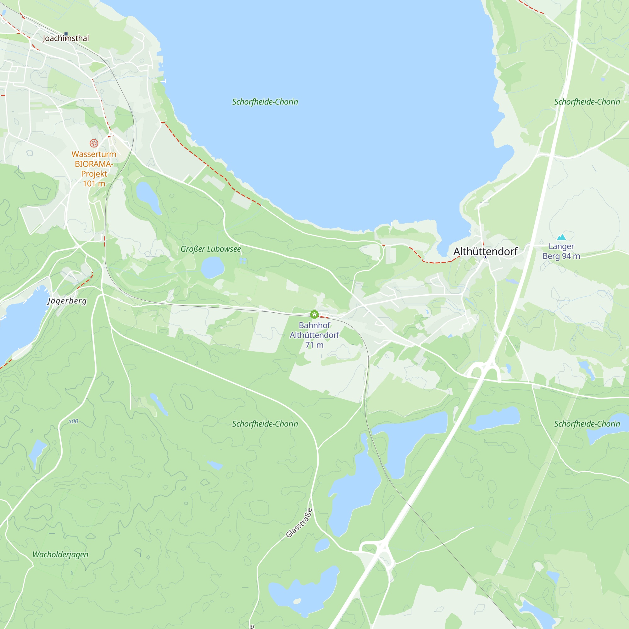 Bahnhof Althüttendorf map