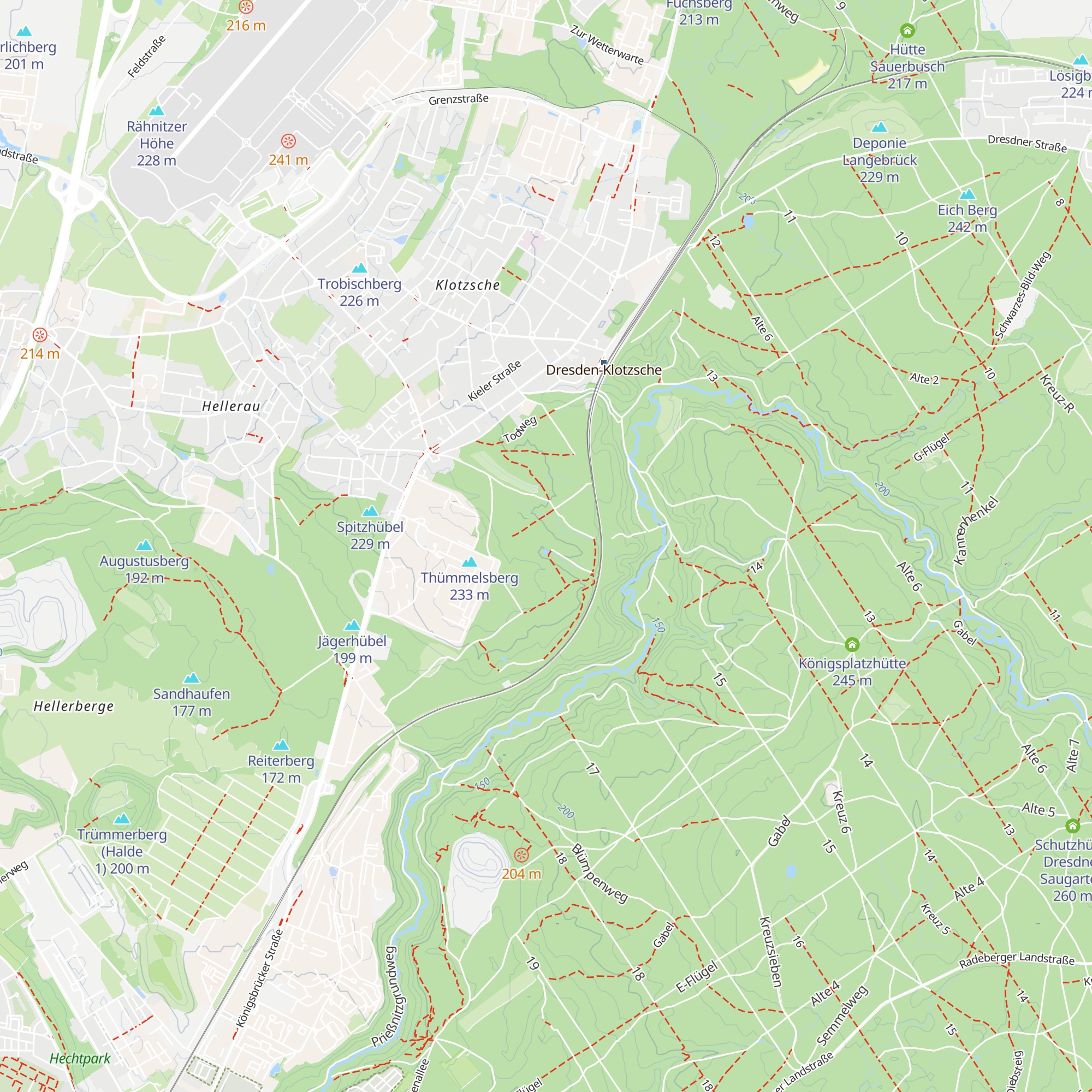 Schutzhütte am Kretschelteich map