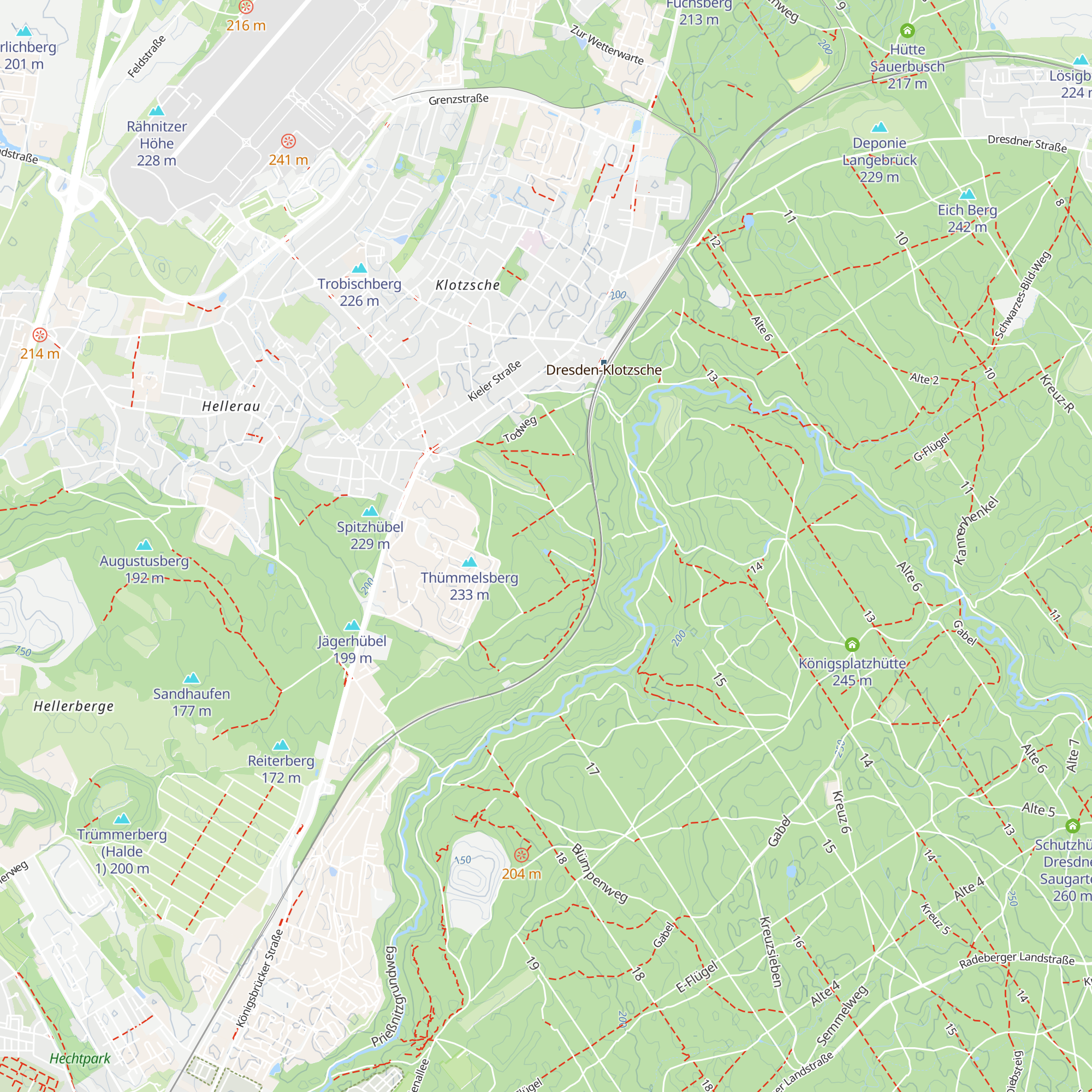 Schutzhütte am Kretschelteich map