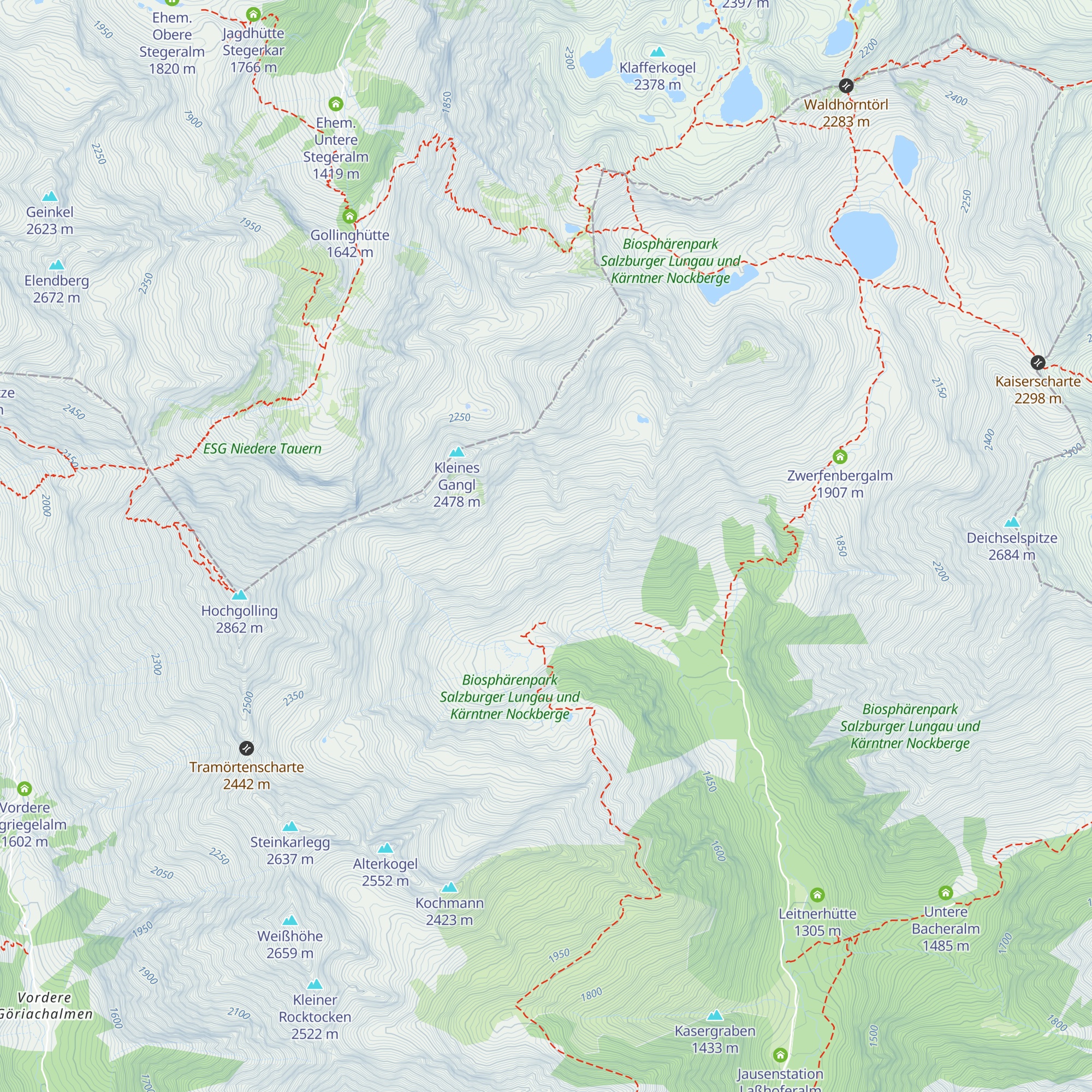 Pölleralm map