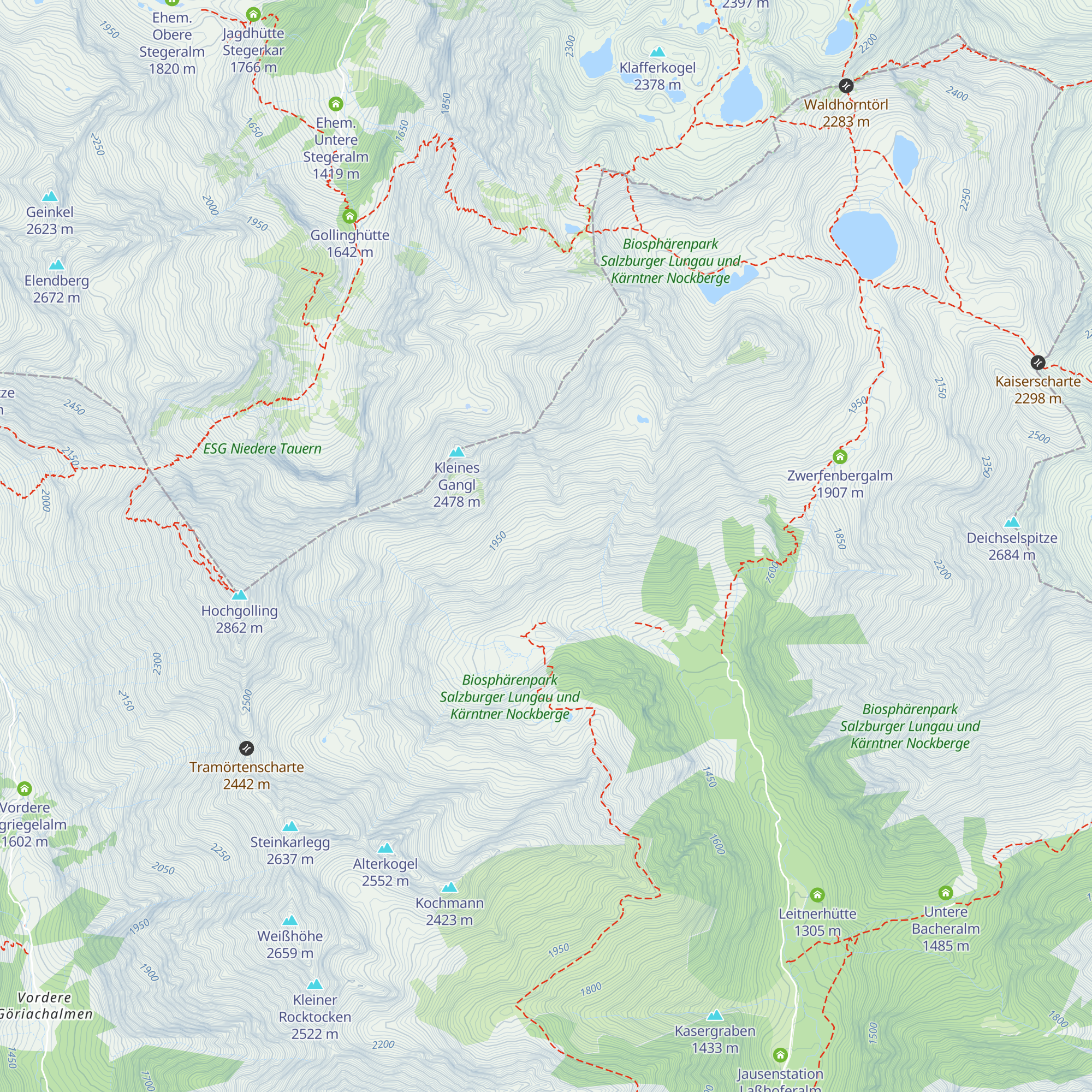 Pölleralm map