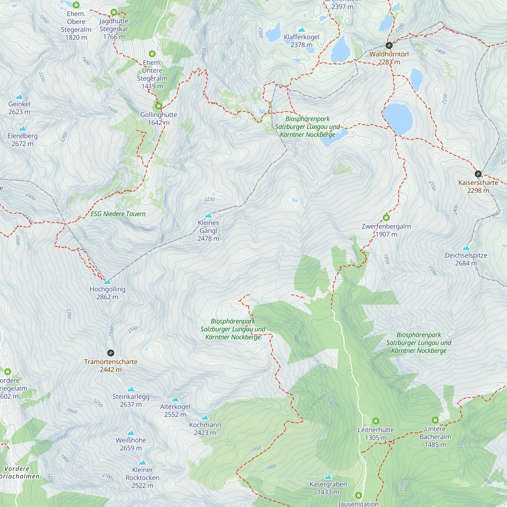 Schoberberger Hütte (verf.) map