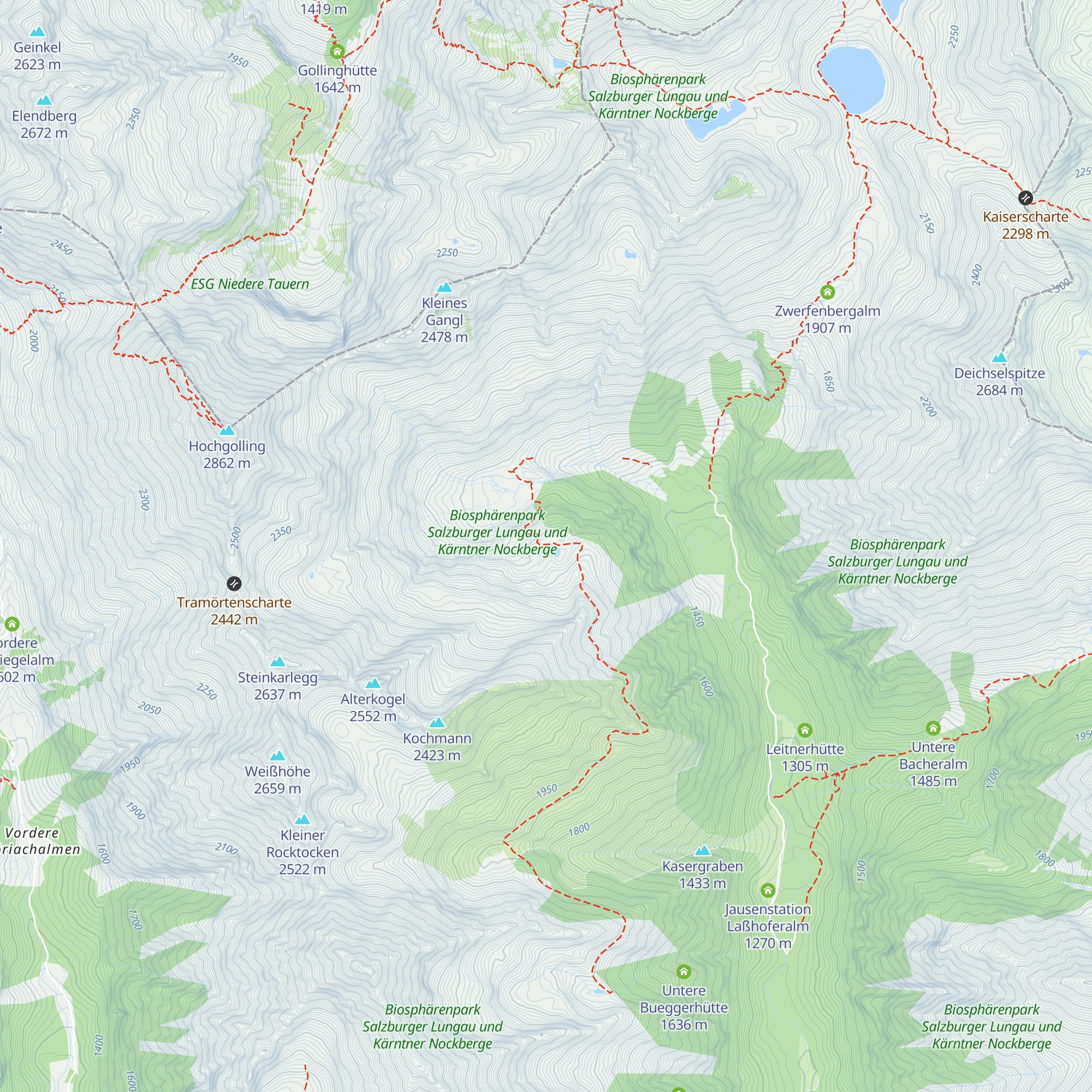 Gralatihütte map