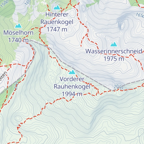 Map of Vorderer Rauhenkogel