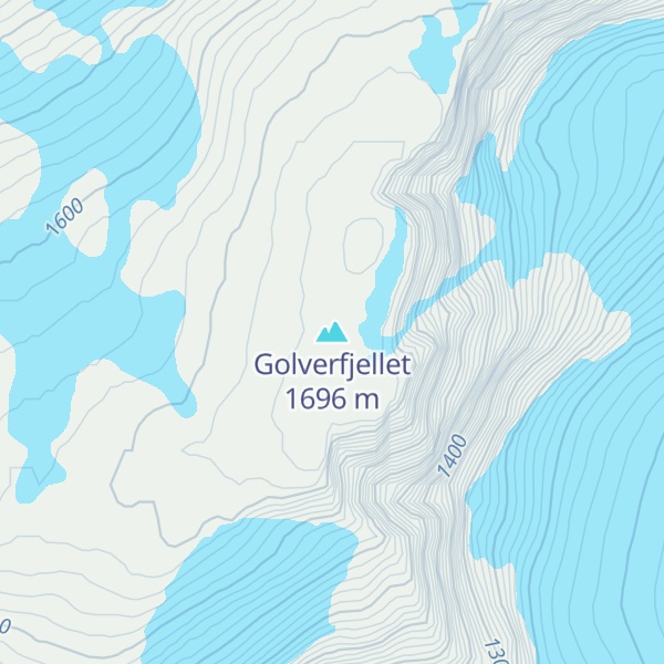 Map of Golverfjellet