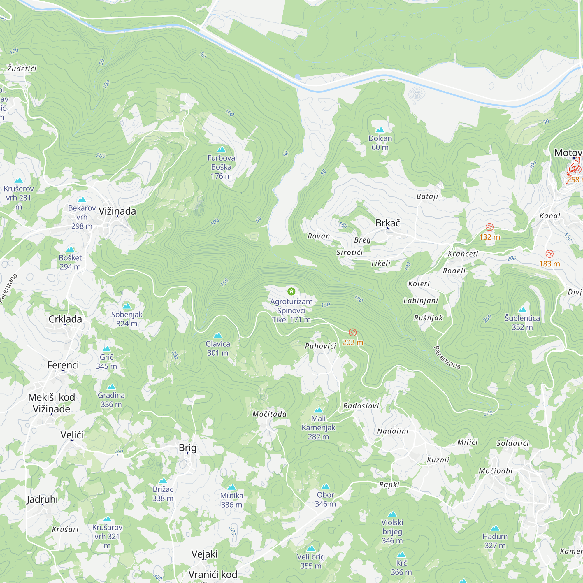 Agroturizam Spinovci   Tikel map