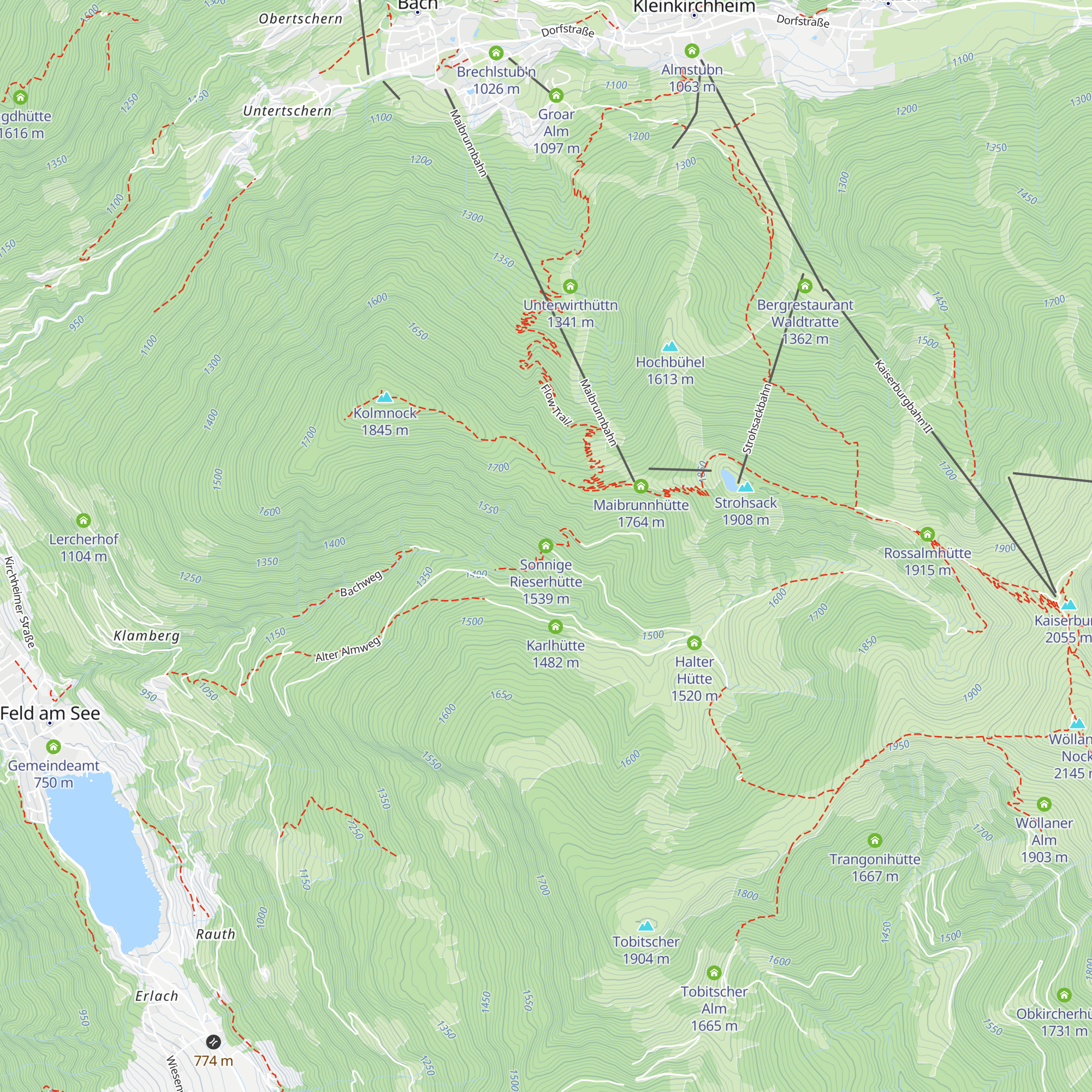 Sonnige Rieserhütte map