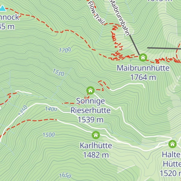 Map of Sonnige Rieserhütte