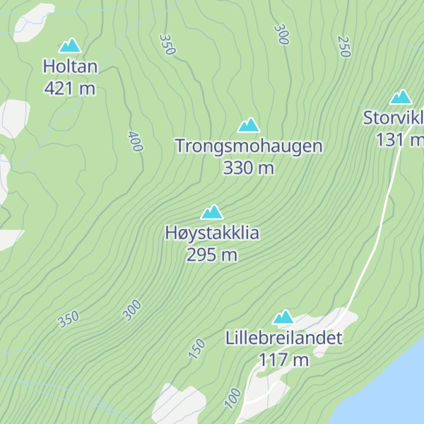 Map of Høystakklia