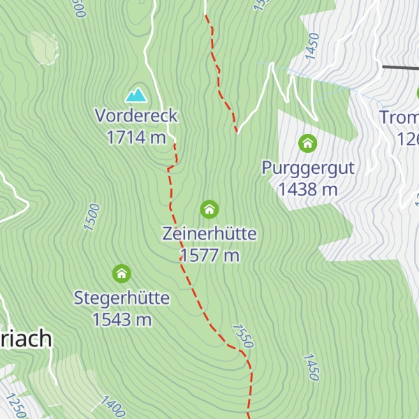 Map of Zeinerhütte
