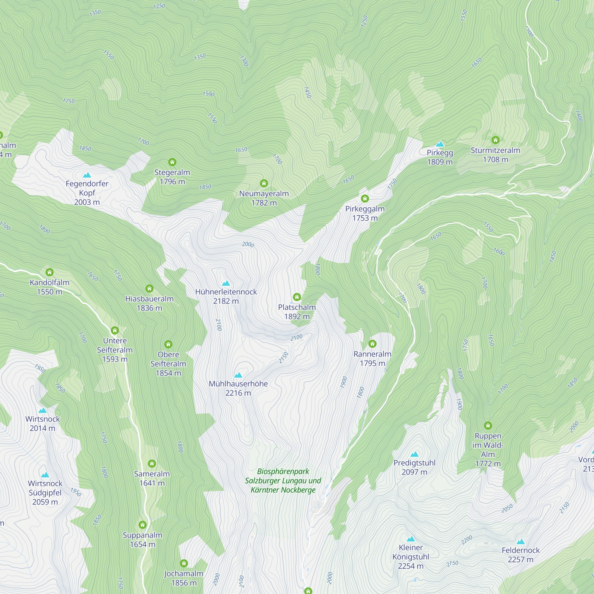 Platschalm map
