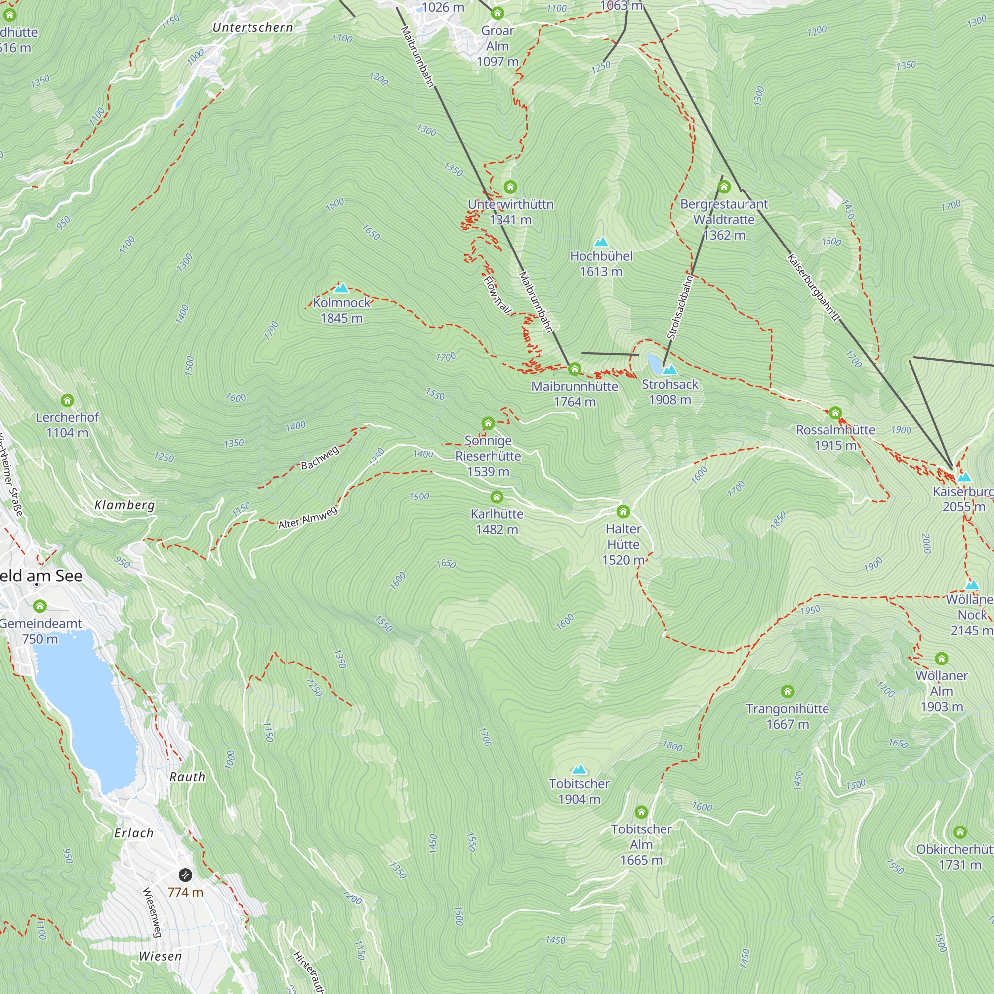 Karlhütte map