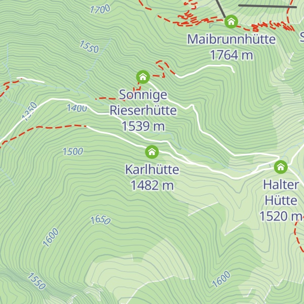 Map of Karlhütte