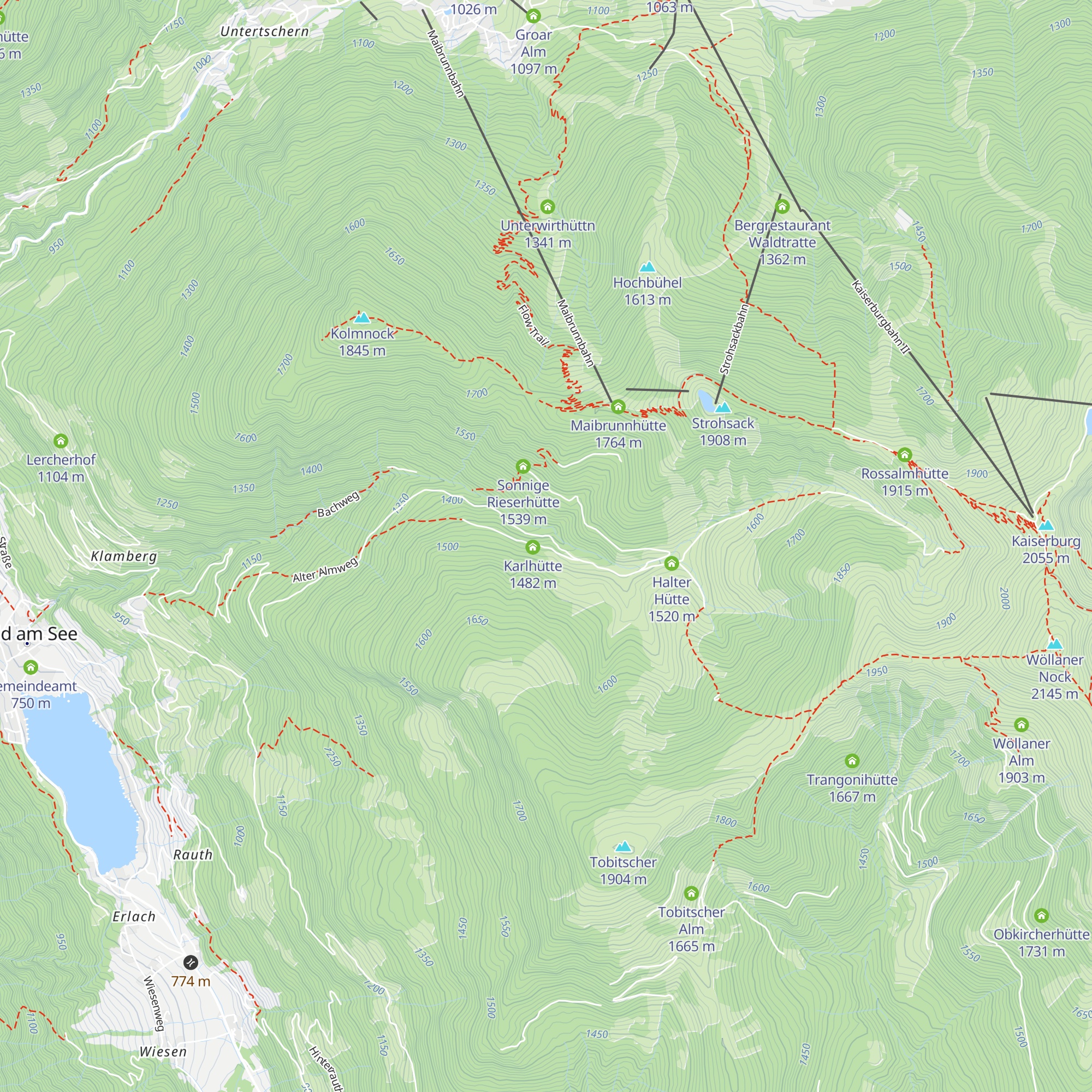 Rieserhütte map
