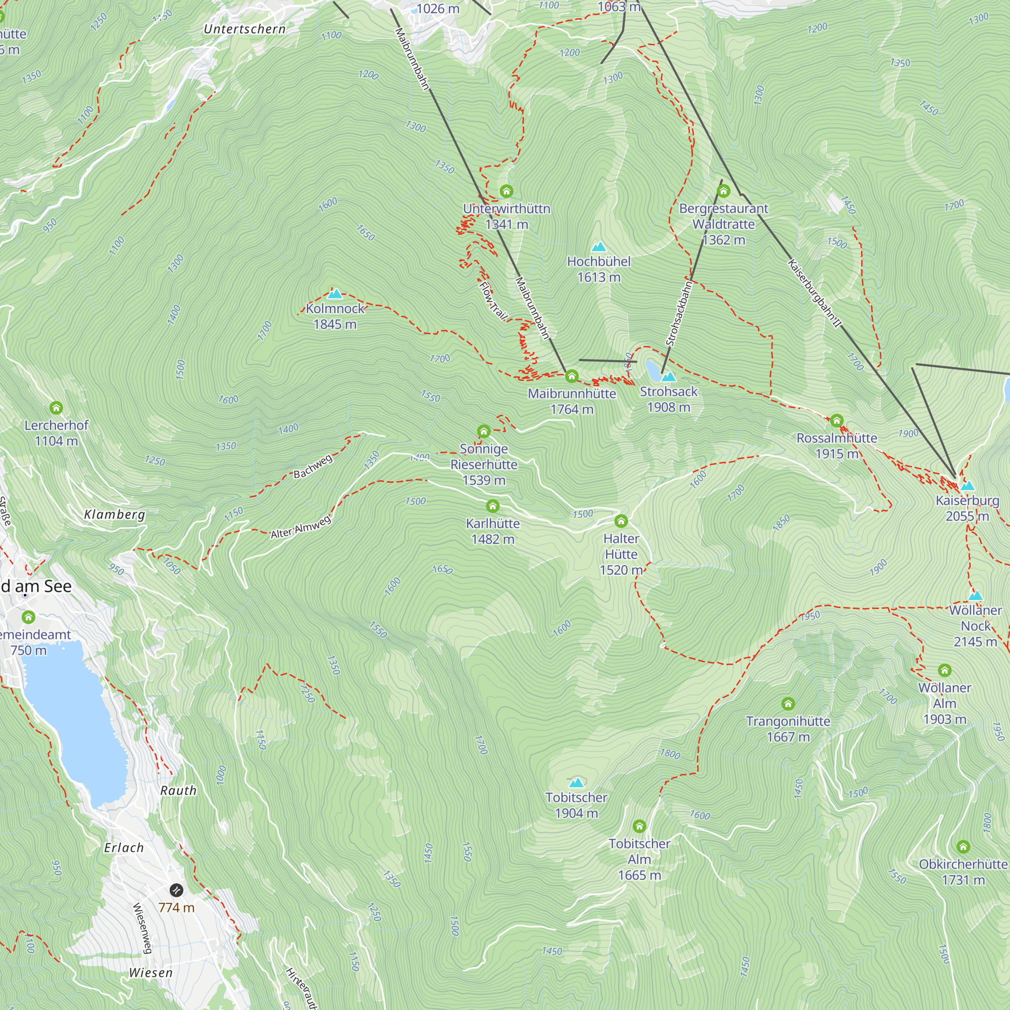 Rieserhütte map
