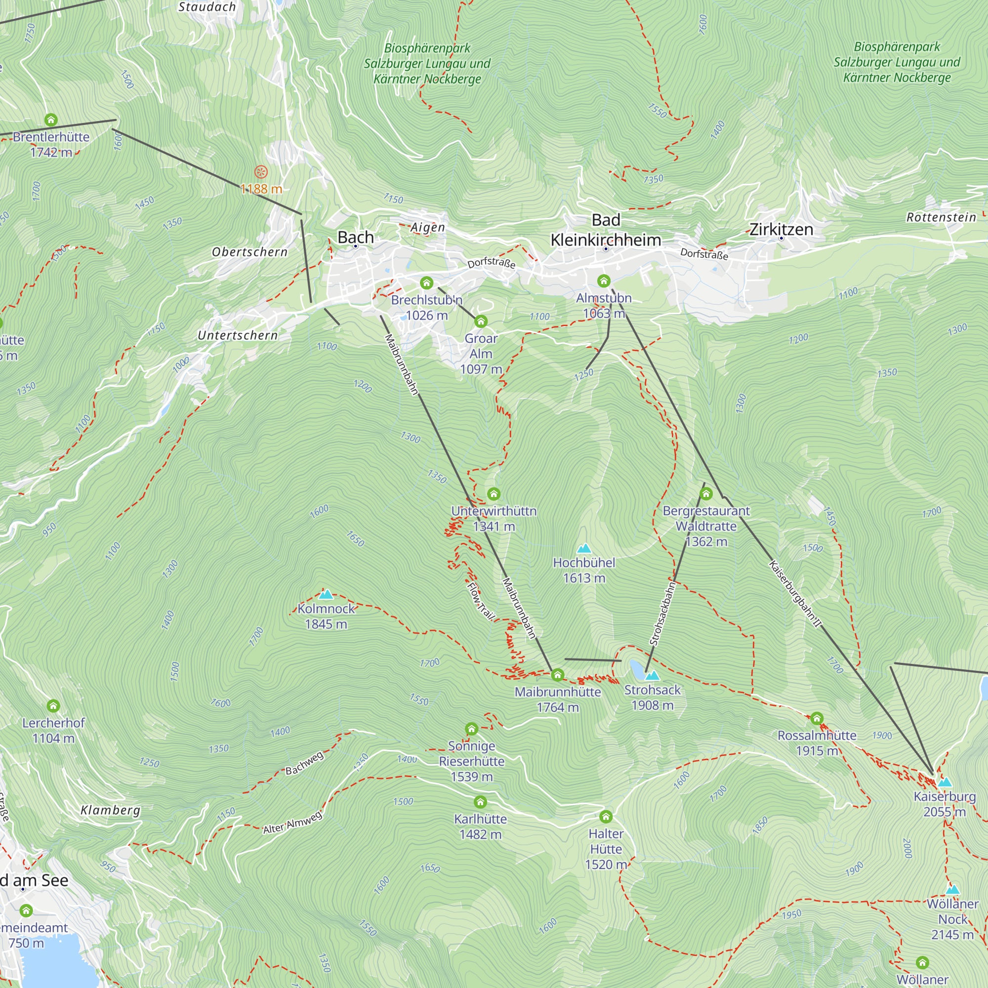 Unterwirthüttn map