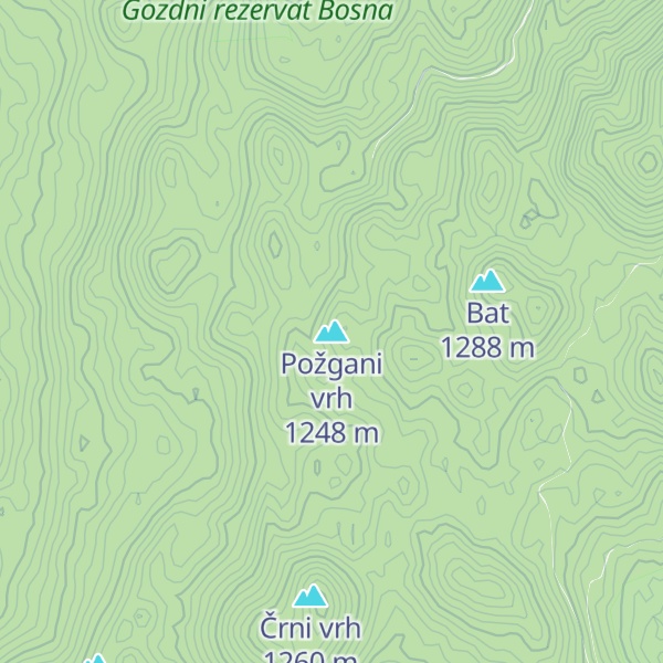 Map of Požgani vrh