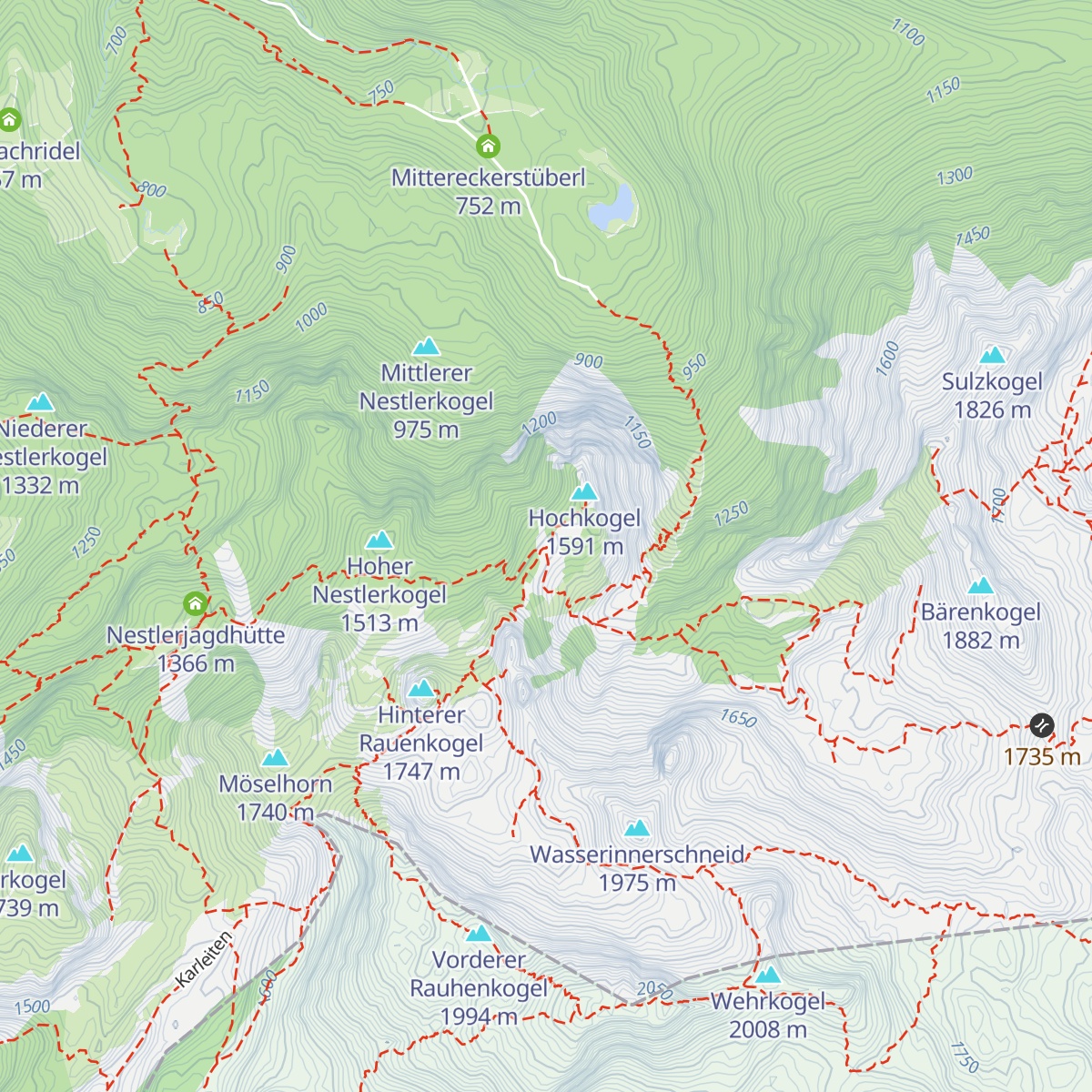 Ebenseer Hochkogelhütte map