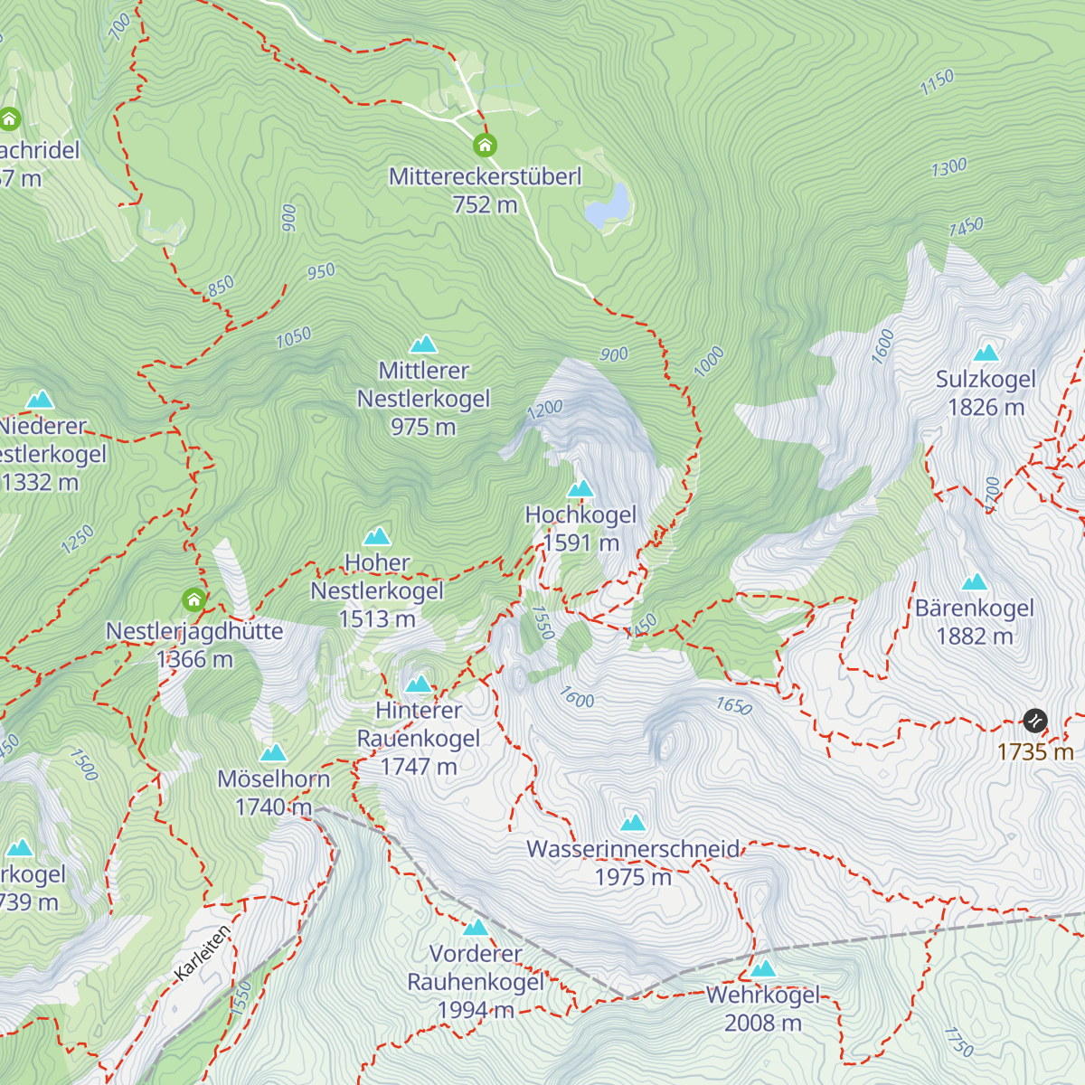 Ebenseer Hochkogelhütte map