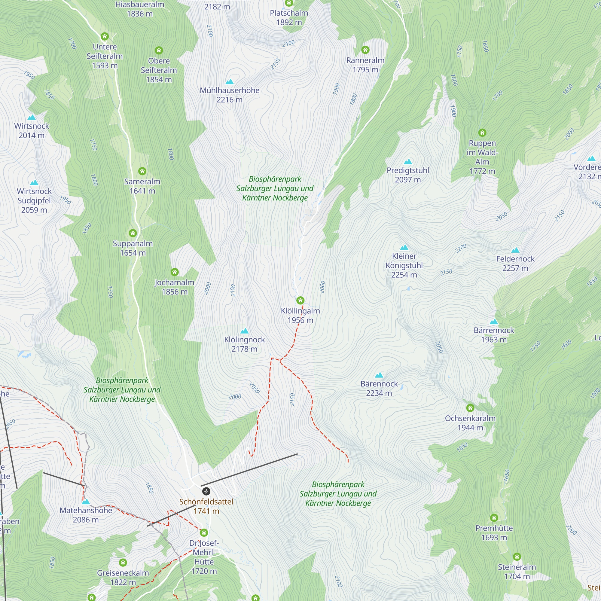 Klöllingalm map