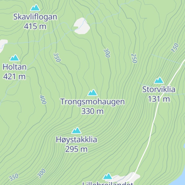 Map of Trongsmohaugen