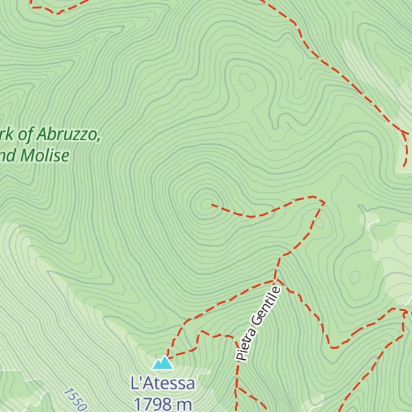 Map of Monte Pietra Gentile