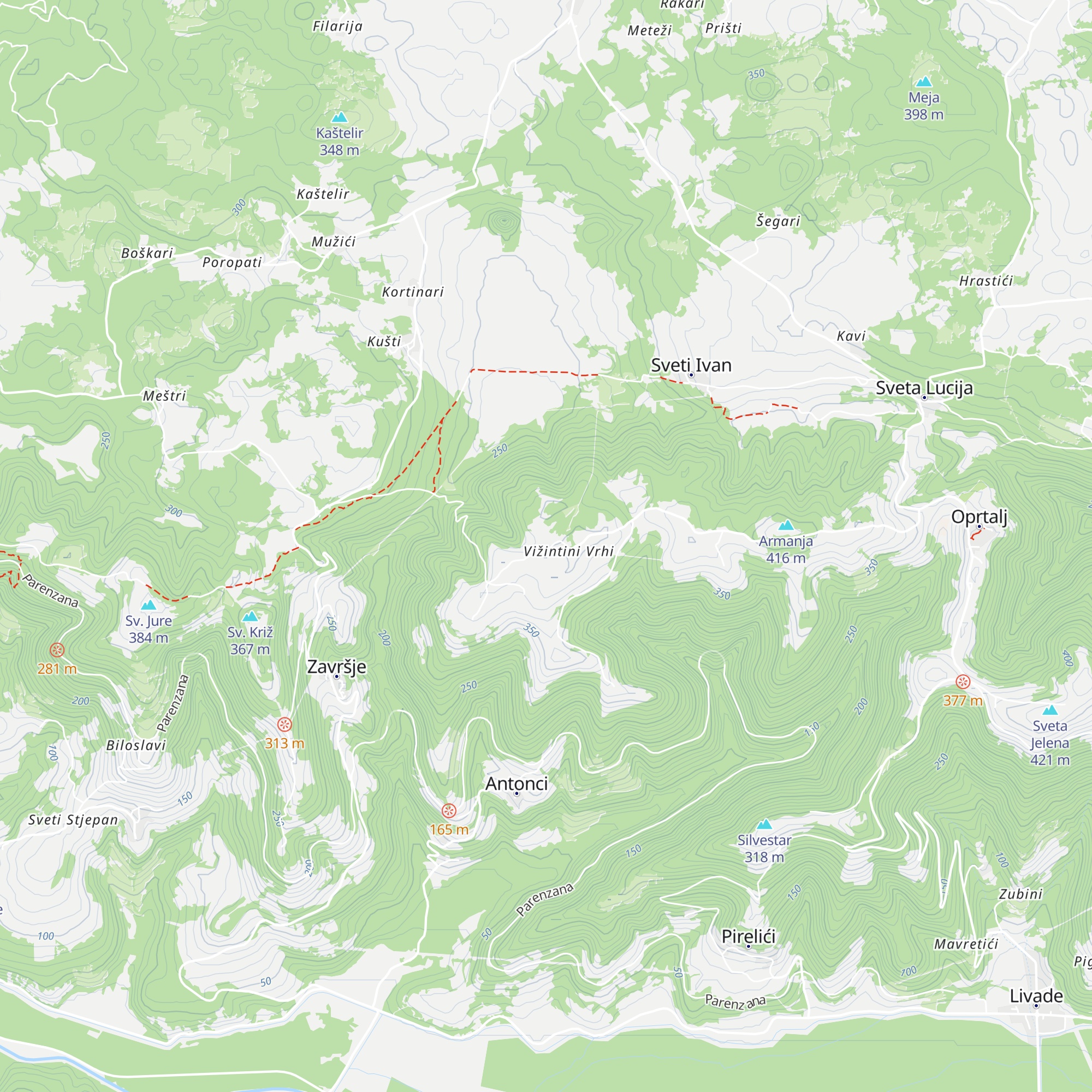 Villa Portole map