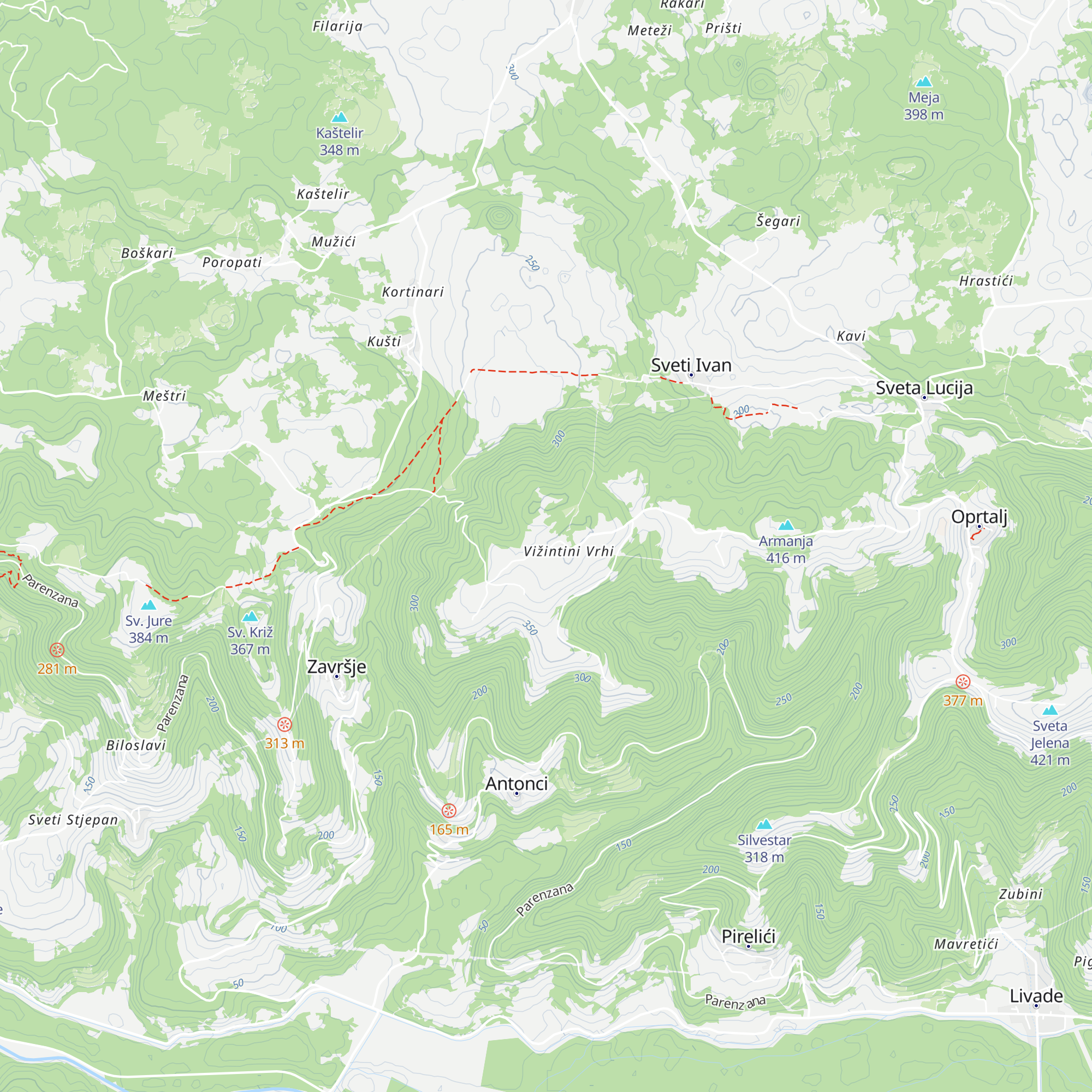 Villa Portole map